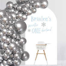 Load image into Gallery viewer, Winter ONEderland Birthday Decal - Birthday Party Backdrop - Winter ONEderland Balloon Arch Decal - Onederland Sticker for Chiara Wall