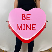 Load image into Gallery viewer, Be Mine Sweetheart Cutout - Galentines Party - Valentines Day Props - A Little Sweetheart is on the way - Custom Sweetheart Prop - Be Mine - Kiss Me - In My Galentines Era