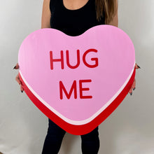 Load image into Gallery viewer, Hug Me Sweetheart Cutout - Galentines Party - Valentines Day Props - A Little Sweetheart is on the way - Custom Sweetheart Prop - Be Mine - Kiss Me - In My Galentines Era