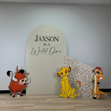 Lion King Party Set - Wild One Party Backdrop - First Birthday Backdrop - Wild One Party Backdrop - Lion King Cutouts - Lion King Props - Safari Themed Birthday