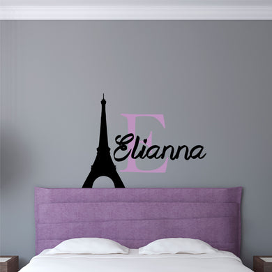 Paris Sticker Name Sticker Paris Name Wall Decal