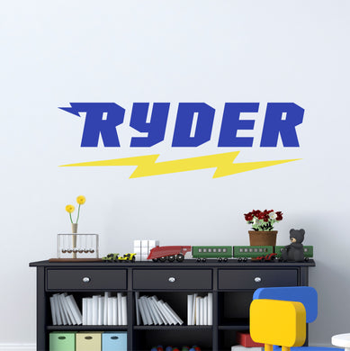 Personalized Name Superhero Wall Decal