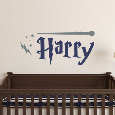 Personalized Name Wizard Wall Decal