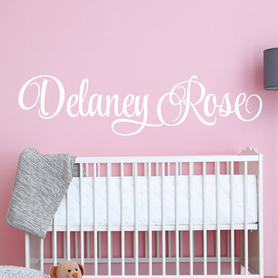 Nursery Wall Decal Name Sticker Name Wall Decal Custom Name Decal