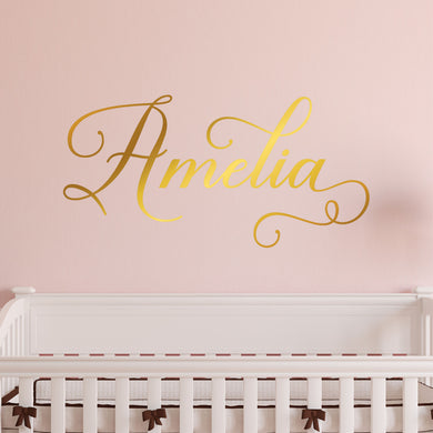 Nursery Wall Decal Name Sticker Name Wall Decal Custom Name Decal