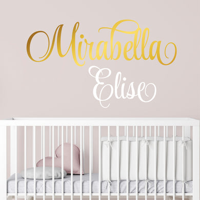 Nursery Wall Decal Name Sticker Name Wall Decal Custom Name Decal