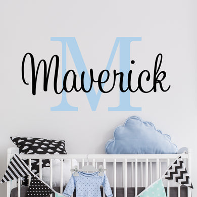 Nursery Wall Decal Name Sticker Name Wall Decal Custom Name Decal