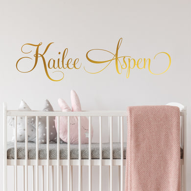 Nursery Wall Decal Name Sticker Name Wall Decal Custom Name Decal