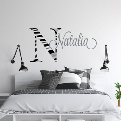 Nursery Wall Decal Name Sticker Name Wall Decal Custom Name Decal